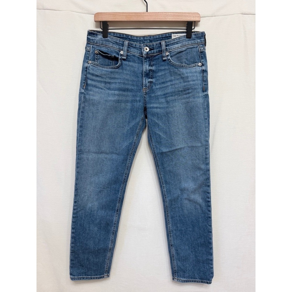 Rag & Bone Dre Low Rise Ankle Slim Boyfriend Jeans Cln Marie Size 26